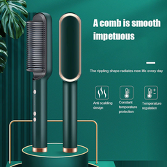Royal Hair Straightener Brush Straightening Curler Hot Comb Electric Adjustable Heat