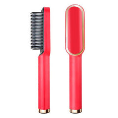 Royal Hair Straightener Brush Straightening Curler Hot Comb Electric Adjustable Heat